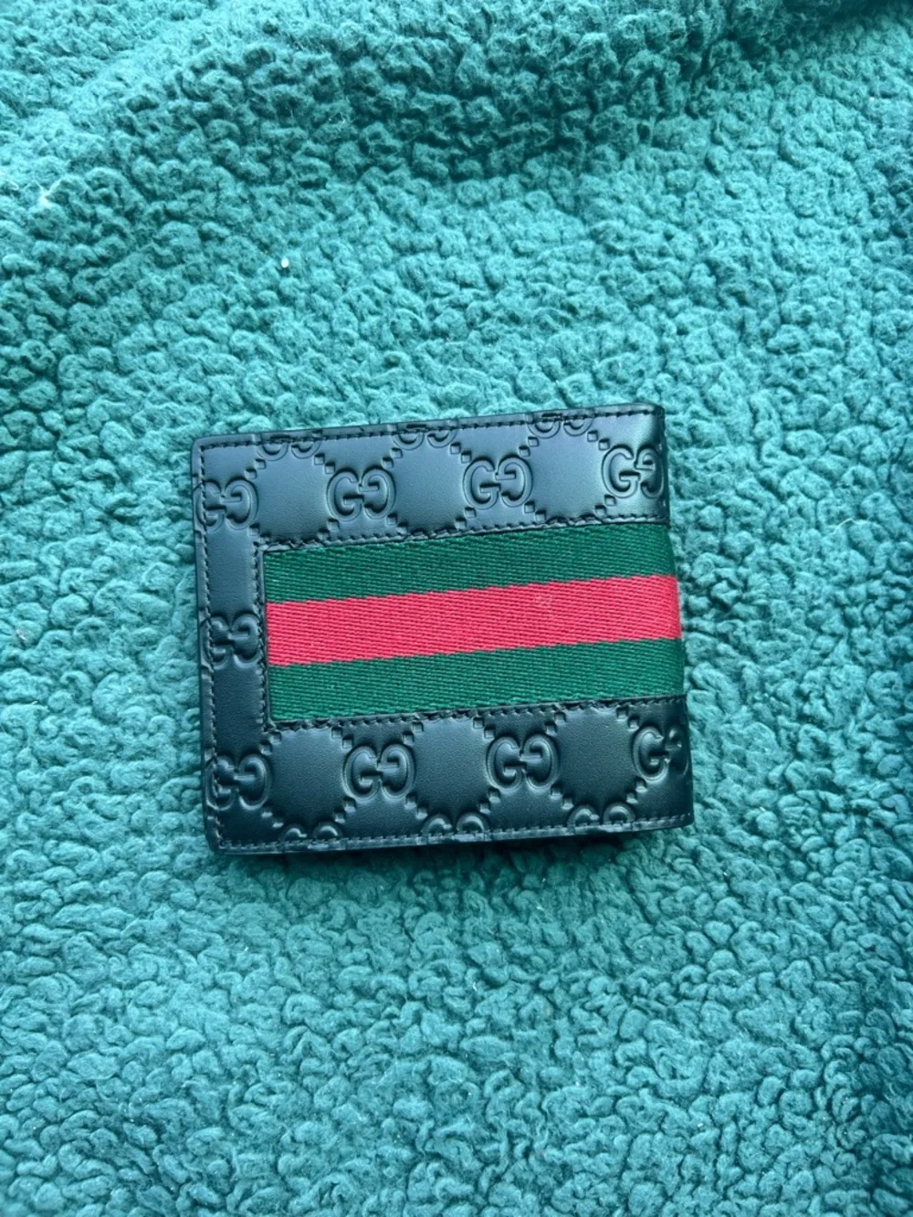 NWT Authentic Gucci Web Canvas & Guccissima Leather Bifold Men’s Wallet